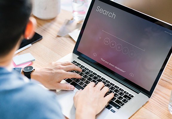 Laptop with content writing screen